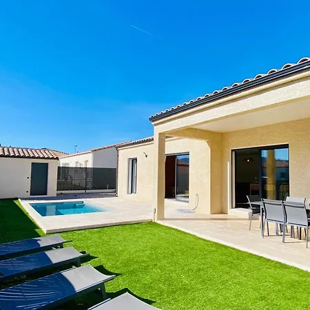 Casa Amarante - Piscine Privée Chauffée - Climatisation - Wifi * Roquefort-des-Corbières